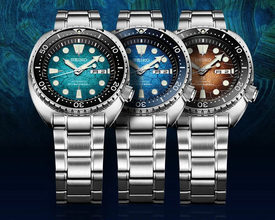 Seiko Prospex US Special Edition Automatic Blue Dial Silver Steel Strap Watch for Men - SRPH59