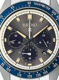 Seiko Prospex Speedtimer Solar Chronograph Grey Dial Silver Steel Strap Watch for Men - SSC939