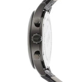 Hugo Boss Aeroliner Chronograph Black Dial Black Leather Strap Watch for Men - 1512567