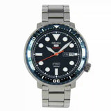 Seiko 5 Sports Automatic Blue Dial Silver Steel Strap Watch for Men - SRPC63J1