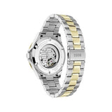 Hugo Boss Troper Chronograph Automatic Blue Dial Two Tone Steel Strap Watch for Men - 1514201