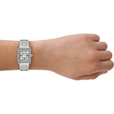 Emporio Armani Genni Analog Mother of Pearl Dial Silver Steel Strap Watch for Women - AR11662