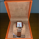 Tory Burch Robinson White Dial Two Tone Steel Strap Watch for Women - TBW1509