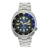 Seiko Prospex Deep Blue Batman Turtle Diver's Automatic Blue Dial Silver Steel Strap Watch for Men - SRPC25J1