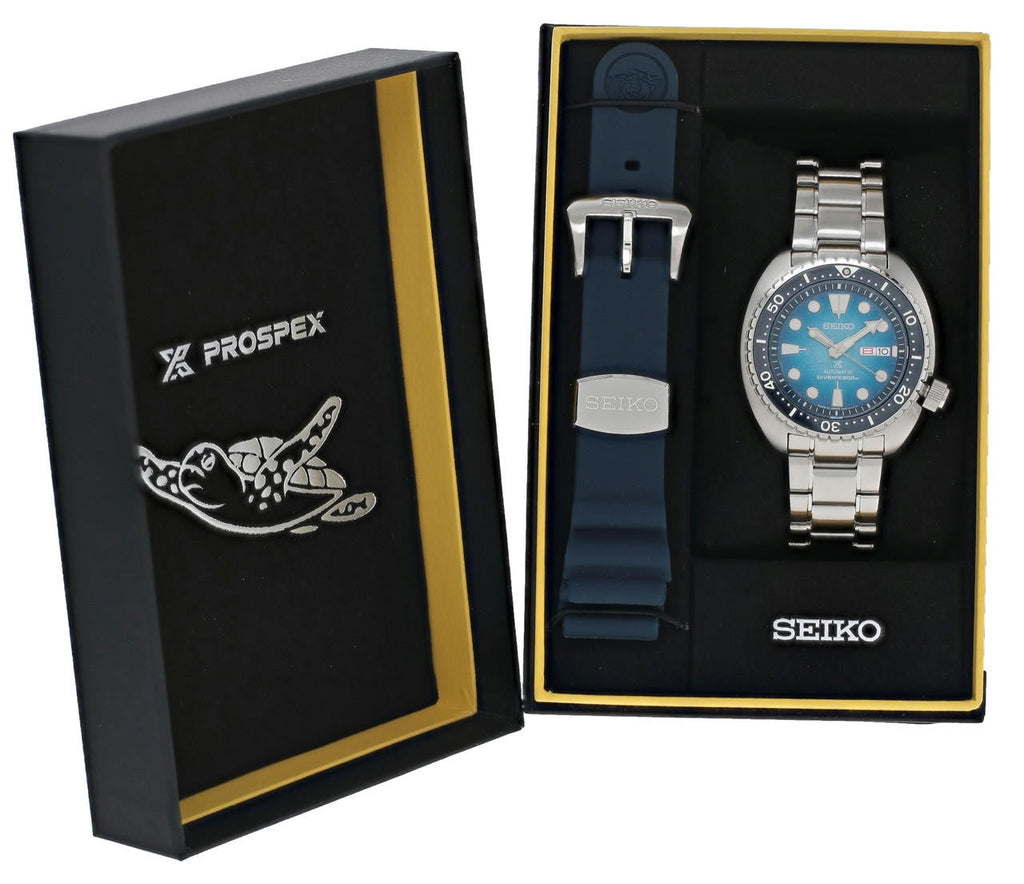Seiko Prospex US Special Edition Automatic Blue Dial Silver Steel Strap Watch for Men - SRPH59