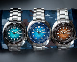 Seiko Prospex US Special Edition King Turtle Automatic Brown Dial Silver Steel Strap Watch for Men - SRPH55