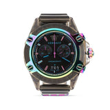Versace Icon Active Chronograph Black Dial Grey Silicone Strap Watch for Men - VEZ701022