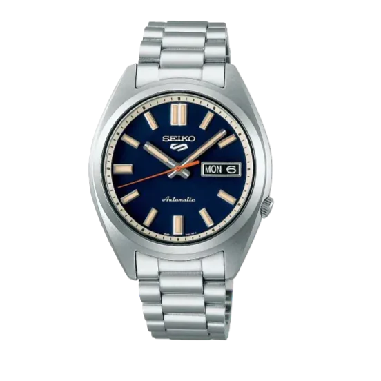 Seiko 5 Sports SNXS Automatic Blue Dial Silver Steel Strap Watch for Men - SRPK87K1