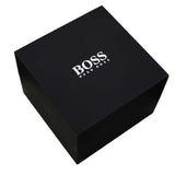 Hugo Boss Troper Chronograph Black Dial Black Leather Strap Watch for Men - 1514055