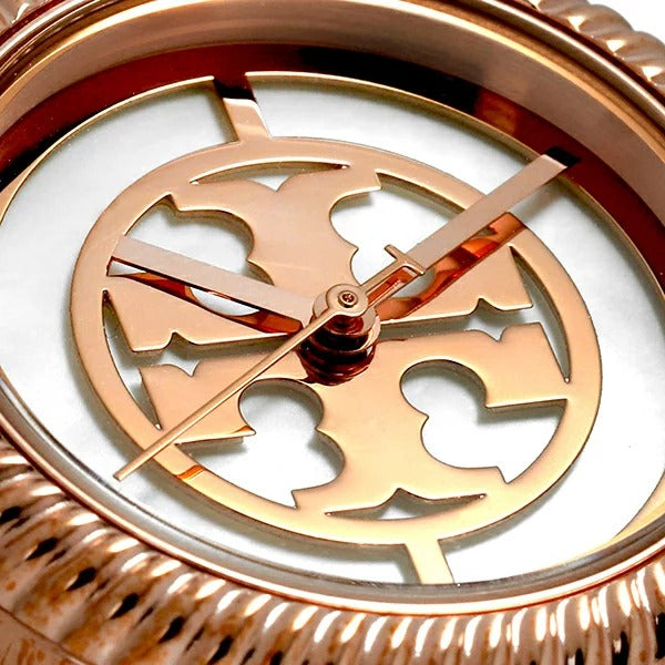 Tory Burch Riva Rose Gold Dial Rose Gold Steel Strap Watch for Women - TBW4037