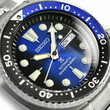 Seiko Prospex Deep Blue Batman Turtle Diver's Automatic Blue Dial Silver Steel Strap Watch for Men - SRPC25J1