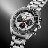 Seiko Prospex Speedtimer Solar Chronograph Silver Dial Silver Steel Strap Watch for Men - SSC911