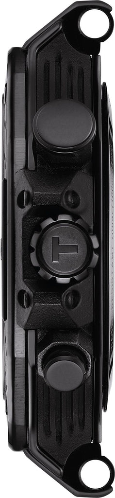 Tissot T Race Chronograph Black Dial Green Rubber Strap Watch for Men - T141.417.37.051.01