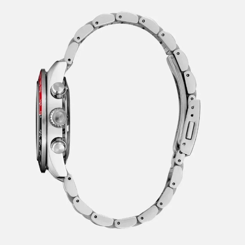 Seiko Prospex Speedtimer Solar Chronograph Black Dial Silver Steel Strap Watch for Men - SSC915