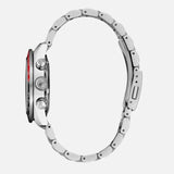 Seiko Prospex Speedtimer Solar Chronograph Black Dial Silver Steel Strap Watch for Men - SSC915