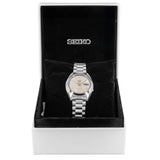 Seiko 5 Sports SNXS Series Automatic Beige Dial Silver Steel Strap Watch for Men - SRPK91K1