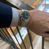 Seiko 5 Sports SNXS Automatic Blue Dial Silver Steel Strap Watch for Men - SRPK87K1