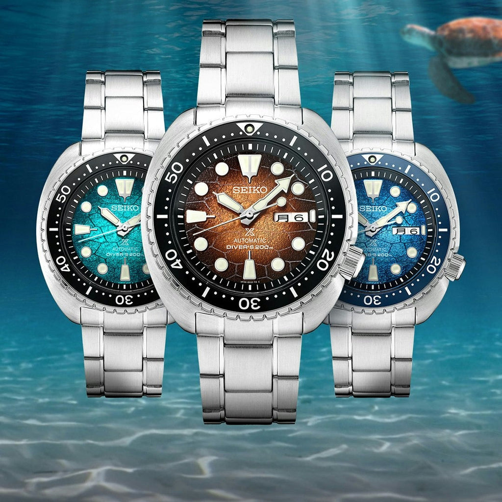 Seiko US Special Edition Automatic Green Dial Silver Steel Strap Watch for Men - SRPH57