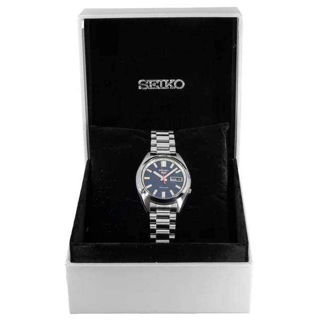 Seiko 5 Sports SNXS Automatic Blue Dial Silver Steel Strap Watch for Men - SRPK87K1