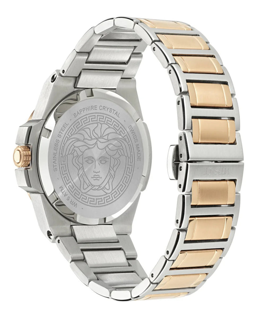 Versace Reve Analog Rose Gold Dial Two Tone Steel Strap Watch for Women - VE8B00424
