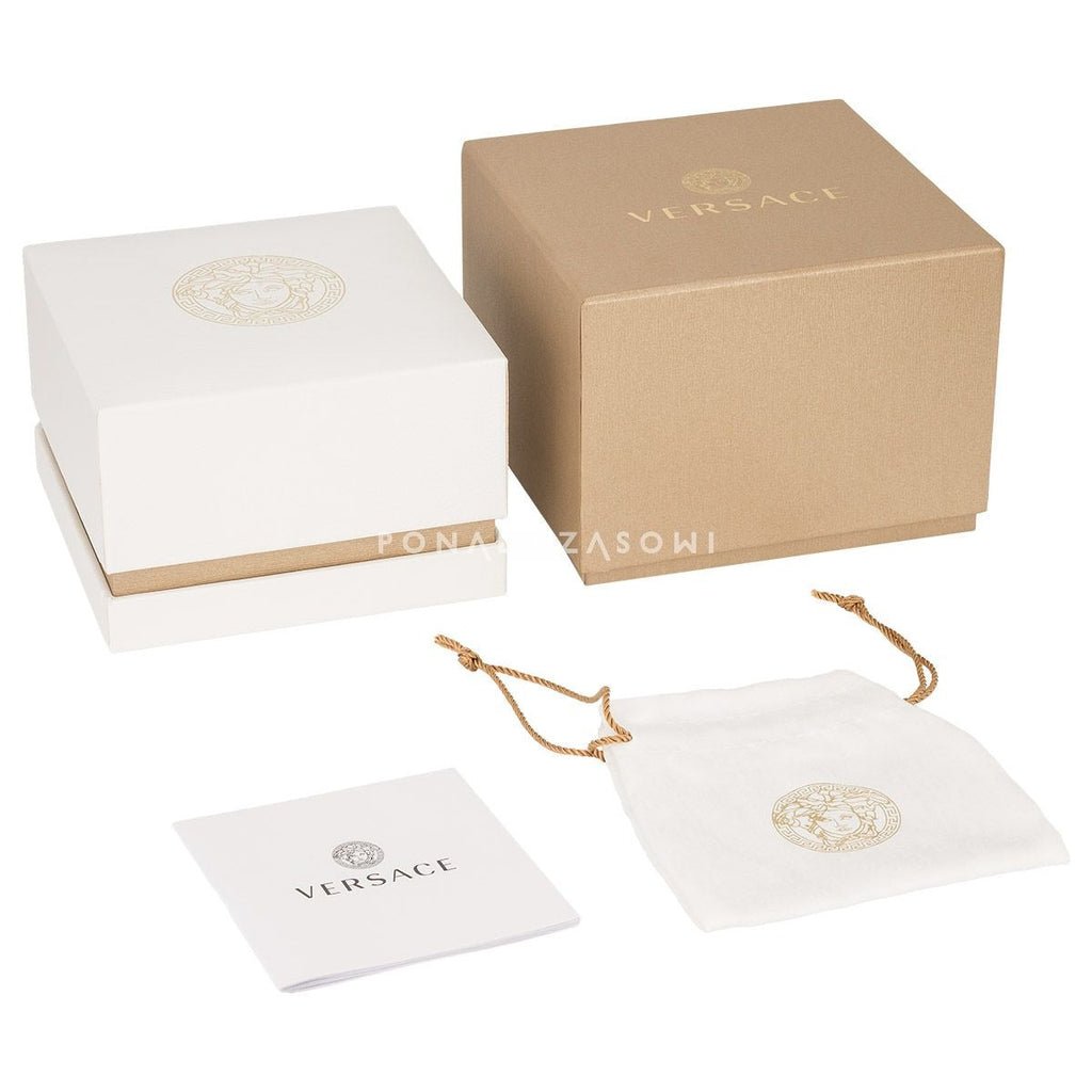 Versace Icon Active Chronograph Black Dial Grey Silicone Strap Watch for Men - VEZ701022