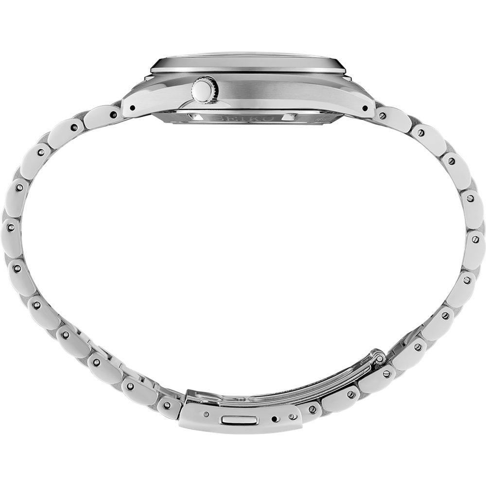 Seiko 5 Sports SNXS Series Automatic Black Dial Silver Steel Strap Watch for Men - SRPK89K1