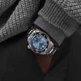 Seiko Prospex Glacier Save The Ocean Special Edition Automatic Blue Dial Silver Steel Strap Watch for Men - SPB299J1