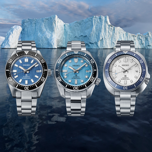 Seiko Prospex Glacier Save The Ocean Special Edition Automatic Blue Dial Silver Steel Strap Watch for Men - SPB299J1
