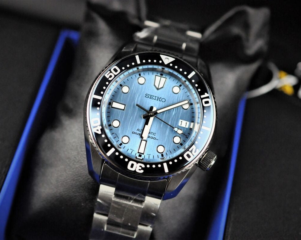 Seiko Prospex Glacier Save The Ocean Special Edition Automatic Blue Dial Silver Steel Strap Watch for Men - SPB299J1
