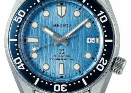 Seiko Prospex Glacier Save The Ocean Special Edition Automatic Blue Dial Silver Steel Strap Watch for Men - SPB299J1