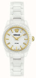 Versace DV One Mini White Dial White Ceramic Dial Watch for Women - VE9F00224