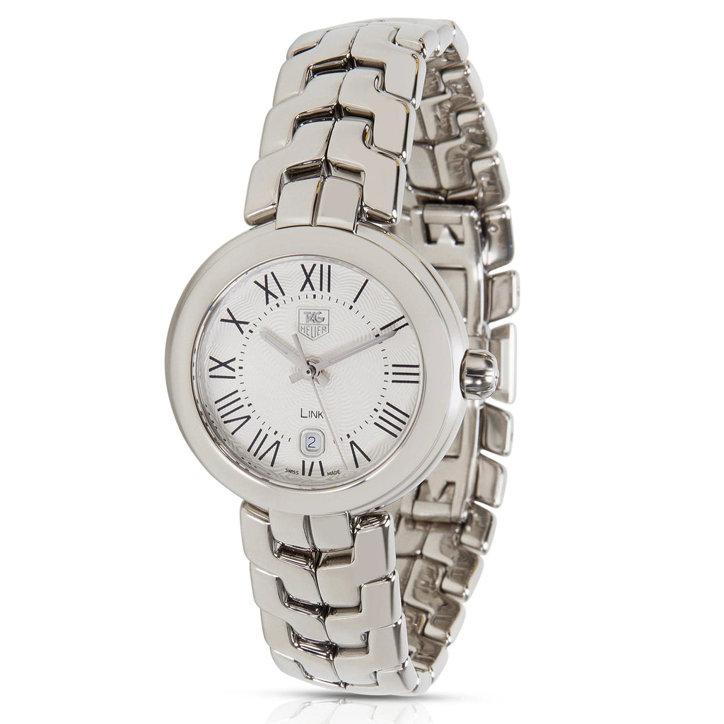 Tag Heuer Link Roman Numeral Silver Dial Silver Steel Strap Watch for Women - WAT1416.BA0954