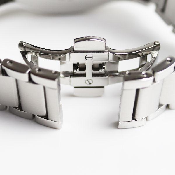 Emporio Armani Valente Chronograph Silver Dial Silver Steel Strap Watch For Men - AR11081