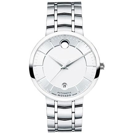 Movado 1881 Automatic Silver Dial Silver Steel Strap Watch for Men - 606915