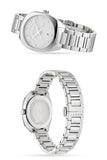 Gucci G Frame Quartz Diamonds Silver Dial Silver Steel Strap Watch For Women - YA142504