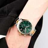 Tissot T Sport Chrono XL Classic Green Dial Two Tone Steel Strap Watch for Men - T116.617.22.091.00