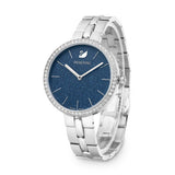 Swarovski Cosmopolitan Blue Dial Silver Steel Strap Watch for Women - 5517790