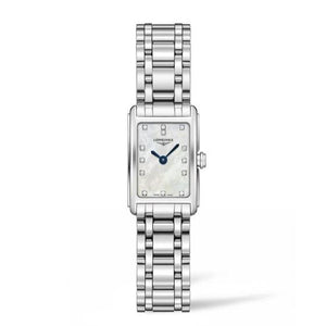 Longines Dolcevita Diamonds Mother of Pearl Dial Silver Steel Strap Watch for Women - L5.258.4.87.6