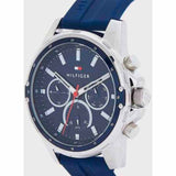 Tommy Hilfiger Mason Blue Dial Blue Rubber Strap Watch for Men - 1791791