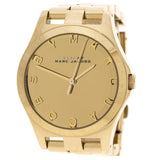 Marc Jacobs Henry Gold Dial Gold Steel Strap Watch for Women - MBM3211