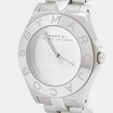 Marc Jacobs Blade Chronograph Silver Dial Silver Steel Strap Watch for Women - MBM3125