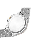 Bulova Octova Crystal Silver Dial Two Tone Steel Strap Watch for Men - 98C133