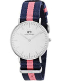Daniel Wellington Classic Winchester White Dial Two Tone Nylon Strap Watch For Women - DW00100049