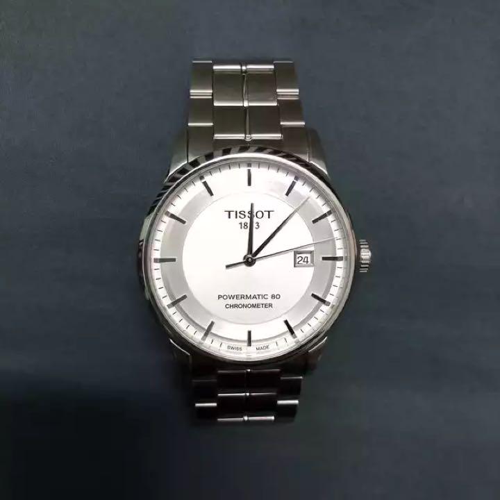 Tissot Luxury Powermatic 80 Silver Dial Silver Steel Strap Watch For Men - T086.408.11.031.00