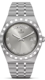 Tudor Royal Day Date Diamonds Automatic Silver Dial Silver Steel Strap Watch for Men - M28600-0002