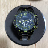 Marc Jacobs Rock Chronograph Black Dial Black Steel Strap Watch for Men - MBM5026