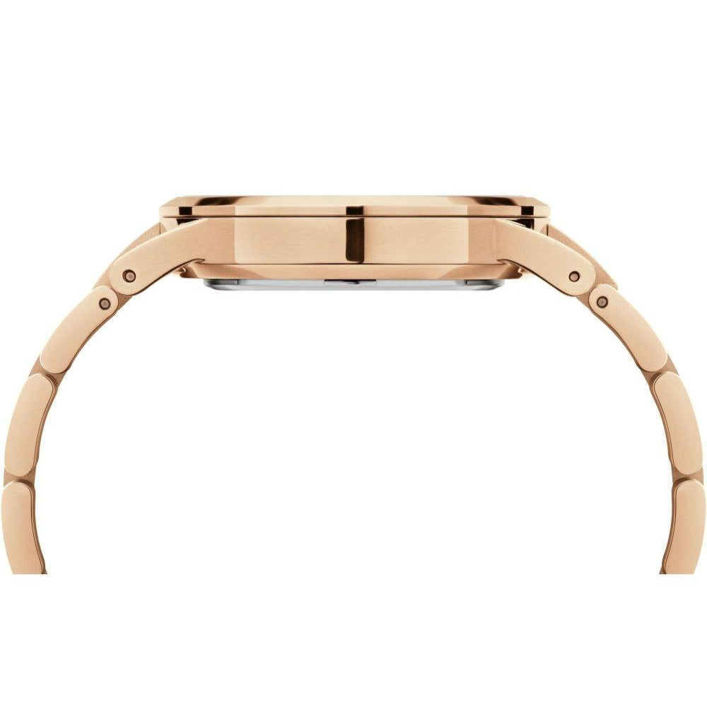 Daniel Wellington Iconic Link White Dial Gold Steel Strap Watch For Men - DW00100343