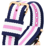 Daniel Wellington Classic South Hampton White Dial Two Tone Nylon Strap Watch For Women - DW00100034