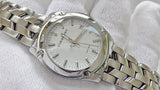 Burberry Heritage Check White Dial Silver Steel Strap Watch for Women - BU1853