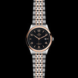 Tudor 1926 Automatic Black Dial Two Tone Steel Strap Watch for Men - M91651-0003